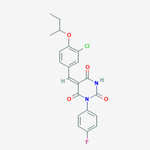 5-(4-sec-butoxy-3-chlorobenzylidene)-1-(4-fluorophenyl)-2,4,6(1H,3H,5H)-pyrimidinetrione