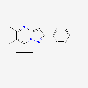 7-tert-butyl-5,6-dimethyl-2-(4-methylphenyl)pyrazolo[1,5-a]pyrimidine