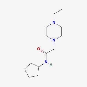 N-cyclopentyl-2-(4-ethyl-1-piperazinyl)acetamide