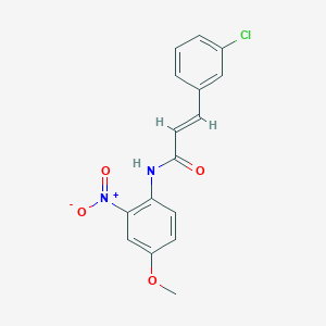 (2E)-3-(3-chlorophenyl)-N-(4-methoxy-2-nitrophenyl)prop-2-enamide