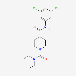 molecular formula C17H23Cl2N3O2 B5479938 N~4~-(3,5-dichlorophenyl)-N~1~,N~1~-diethyl-1,4-piperidinedicarboxamide 