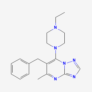 6-benzyl-7-(4-ethyl-1-piperazinyl)-5-methyl[1,2,4]triazolo[1,5-a]pyrimidine