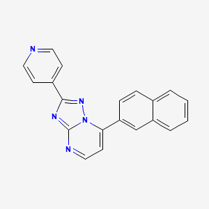 7-(2-naphthyl)-2-(4-pyridinyl)[1,2,4]triazolo[1,5-a]pyrimidine