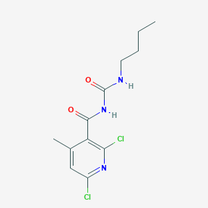 molecular formula C12H15Cl2N3O2 B5480043 N-[(butylamino)carbonyl]-2,6-dichloro-4-methylnicotinamide 