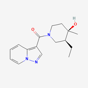 (3S*,4R*)-3-ethyl-4-methyl-1-(pyrazolo[1,5-a]pyridin-3-ylcarbonyl)piperidin-4-ol