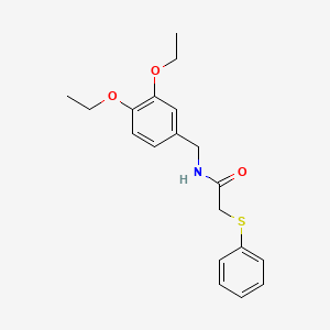 N-(3,4-diethoxybenzyl)-2-(phenylthio)acetamide