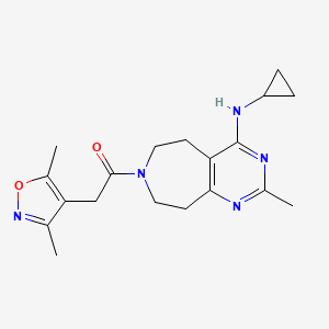 N-cyclopropyl-7-[(3,5-dimethylisoxazol-4-yl)acetyl]-2-methyl-6,7,8,9-tetrahydro-5H-pyrimido[4,5-d]azepin-4-amine