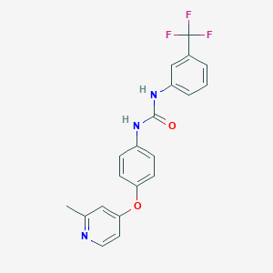 molecular formula C20H16F3N3O2 B548020 1-[4-(2-Methylpyridin-4-yl)oxyphenyl]-3-[3-(trifluoromethyl)phenyl]urea 