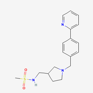 N-{[1-(4-pyridin-2-ylbenzyl)pyrrolidin-3-yl]methyl}methanesulfonamide