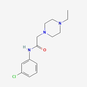 molecular formula C14H20ClN3O B5480259 N-(3-chlorophenyl)-2-(4-ethylpiperazin-1-yl)acetamide 