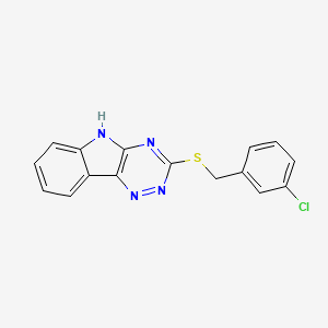 3-[(3-chlorobenzyl)thio]-5H-[1,2,4]triazino[5,6-b]indole