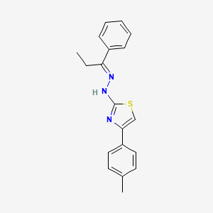 1-phenyl-1-propanone [4-(4-methylphenyl)-1,3-thiazol-2-yl]hydrazone