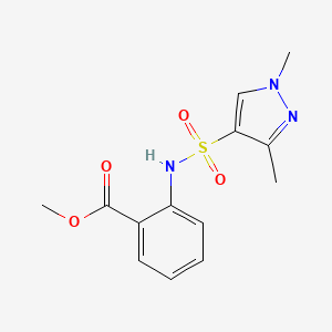 methyl 2-{[(1,3-dimethyl-1H-pyrazol-4-yl)sulfonyl]amino}benzoate