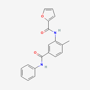 molecular formula C19H16N2O3 B5480344 N-[5-(anilinocarbonyl)-2-methylphenyl]-2-furamide 