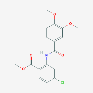 methyl 4-chloro-2-[(3,4-dimethoxybenzoyl)amino]benzoate