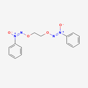 molecular formula C14H14N4O4 B5480423 2,2'-[1,2-ethanediylbis(oxy)]bis(1-phenyldiazene) 1,1'-dioxide 