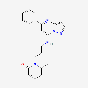 6-methyl-1-{3-[(5-phenylpyrazolo[1,5-a]pyrimidin-7-yl)amino]propyl}-2(1H)-pyridinone