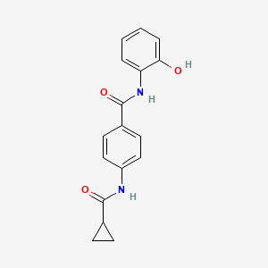 4-[(cyclopropylcarbonyl)amino]-N-(2-hydroxyphenyl)benzamide