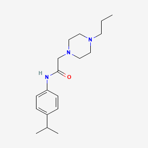 N-(4-isopropylphenyl)-2-(4-propyl-1-piperazinyl)acetamide