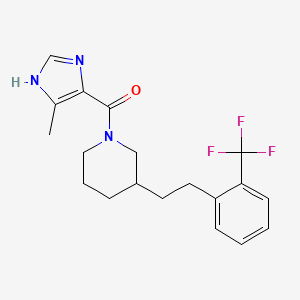 1-[(4-methyl-1H-imidazol-5-yl)carbonyl]-3-{2-[2-(trifluoromethyl)phenyl]ethyl}piperidine