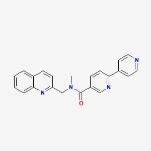 N-methyl-N-(quinolin-2-ylmethyl)-2,4'-bipyridine-5-carboxamide