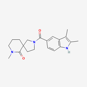 2-[(2,3-dimethyl-1H-indol-5-yl)carbonyl]-7-methyl-2,7-diazaspiro[4.5]decan-6-one