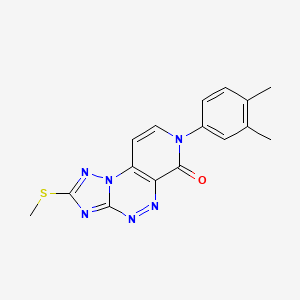 7-(3,4-dimethylphenyl)-2-(methylthio)pyrido[4,3-e][1,2,4]triazolo[5,1-c][1,2,4]triazin-6(7H)-one