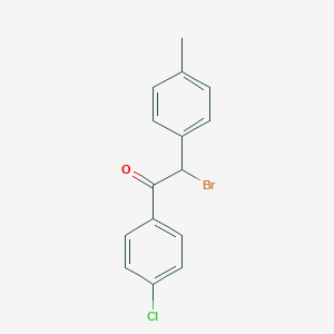 molecular formula C15H12BrClO B054806 2-Bromo-1-(4-chlorophenyl)-2-(4-methylphenyl)ethan-1-one CAS No. 119267-79-7