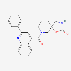 7-[(2-phenyl-4-quinolinyl)carbonyl]-1-oxa-3,7-diazaspiro[4.5]decan-2-one