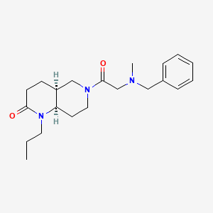 molecular formula C21H31N3O2 B5480609 (4aS*,8aR*)-6-(N-benzyl-N-methylglycyl)-1-propyloctahydro-1,6-naphthyridin-2(1H)-one 