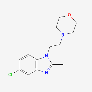 5-chloro-2-methyl-1-[2-(4-morpholinyl)ethyl]-1H-benzimidazole