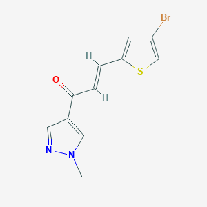 3-(4-bromo-2-thienyl)-1-(1-methyl-1H-pyrazol-4-yl)-2-propen-1-one