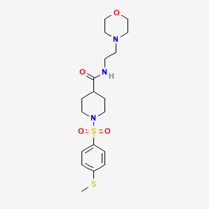 1-{[4-(methylthio)phenyl]sulfonyl}-N-[2-(4-morpholinyl)ethyl]-4-piperidinecarboxamide