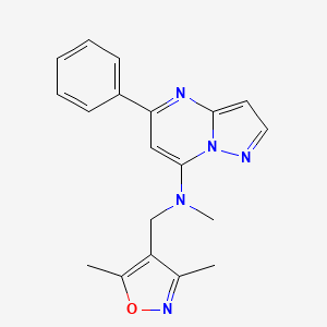 N-[(3,5-dimethyl-4-isoxazolyl)methyl]-N-methyl-5-phenylpyrazolo[1,5-a]pyrimidin-7-amine