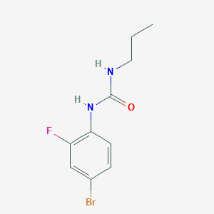 molecular formula C10H12BrFN2O B5480642 N-(4-bromo-2-fluorophenyl)-N'-propylurea 