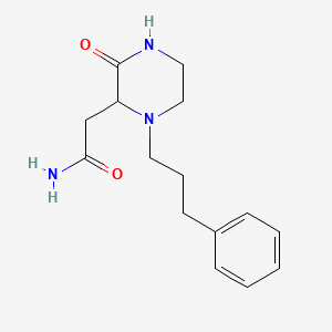 2-[3-oxo-1-(3-phenylpropyl)-2-piperazinyl]acetamide