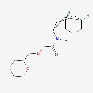 (1R*,3s,6r,8S*)-4-[(tetrahydro-2H-pyran-2-ylmethoxy)acetyl]-4-azatricyclo[4.3.1.1~3,8~]undecane