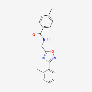 4-methyl-N-{[3-(2-methylphenyl)-1,2,4-oxadiazol-5-yl]methyl}benzamide