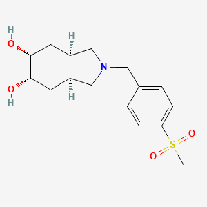 (3aR*,5R*,6S*,7aS*)-2-[4-(methylsulfonyl)benzyl]octahydro-1H-isoindole-5,6-diol