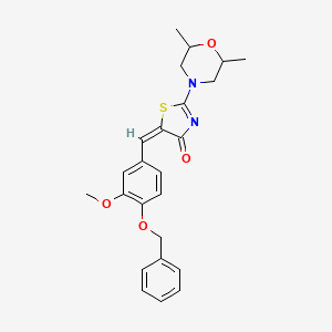 5-[4-(benzyloxy)-3-methoxybenzylidene]-2-(2,6-dimethyl-4-morpholinyl)-1,3-thiazol-4(5H)-one