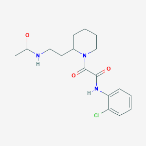 2-{2-[2-(acetylamino)ethyl]piperidin-1-yl}-N-(2-chlorophenyl)-2-oxoacetamide