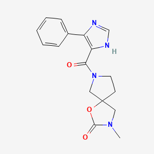 3-methyl-7-[(4-phenyl-1H-imidazol-5-yl)carbonyl]-1-oxa-3,7-diazaspiro[4.4]nonan-2-one