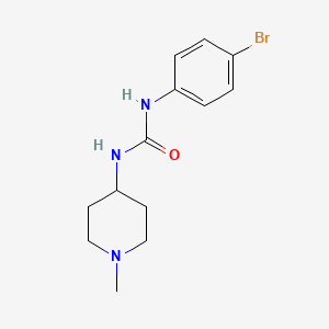 molecular formula C13H18BrN3O B5480779 N-(4-bromophenyl)-N'-(1-methyl-4-piperidinyl)urea 