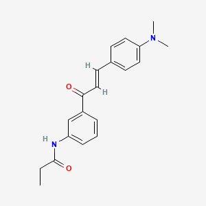 N-(3-{3-[4-(dimethylamino)phenyl]acryloyl}phenyl)propanamide