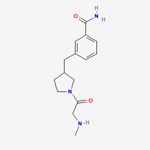 3-{[1-(N-methylglycyl)-3-pyrrolidinyl]methyl}benzamide hydrochloride