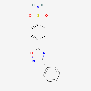 4-(3-phenyl-1,2,4-oxadiazol-5-yl)benzenesulfonamide