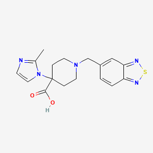 1-(2,1,3-benzothiadiazol-5-ylmethyl)-4-(2-methyl-1H-imidazol-1-yl)piperidine-4-carboxylic acid