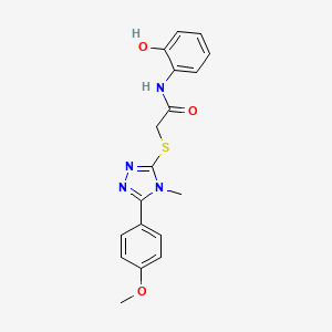 N-(2-hydroxyphenyl)-2-{[5-(4-methoxyphenyl)-4-methyl-4H-1,2,4-triazol-3-yl]thio}acetamide