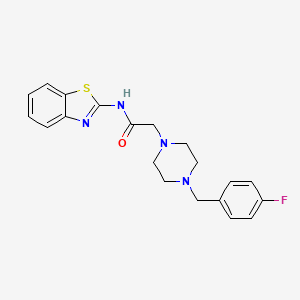 N-1,3-benzothiazol-2-yl-2-[4-(4-fluorobenzyl)-1-piperazinyl]acetamide