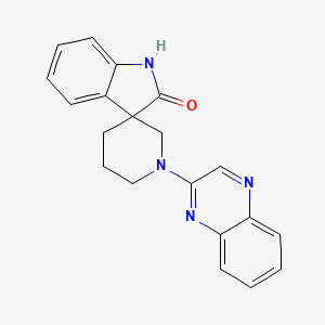 molecular formula C20H18N4O B5480910 1'-quinoxalin-2-ylspiro[indole-3,3'-piperidin]-2(1H)-one 